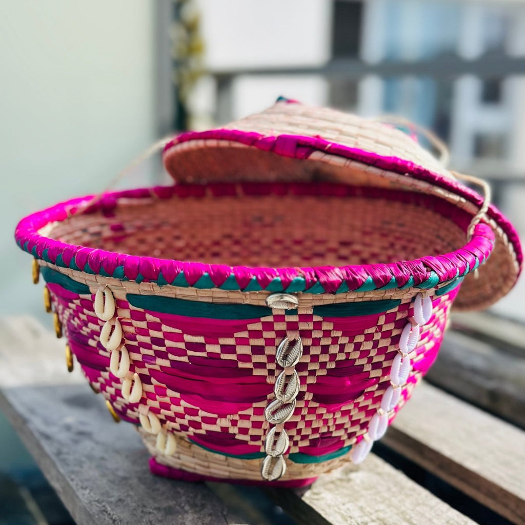 Panier en Paille Traditionnel - Tressé Main - DOOKOW